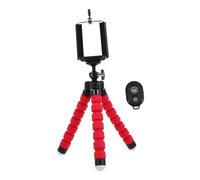 LALAFINA Extendable Selfie Stick Tripod with Wireless Remote and Red Phone Clamp, Universal Mobile Holder Stand for Photography, Video, and Vlogging