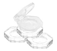 LALAFINA Eyeshadow Pans Reusable Hexagon Lightweight Makeup Palettes Empty 4pcs as Material Cosmetic Containers for Girls Women DIY and Working Use