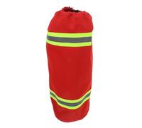 LALAFINA Firefighter Cylinder Protector Reflective Air Breathing Tank Cover Flame-retardant Cloth Wide Reflective Strips Drawstring Closure for Rescue Teams in Emergencies