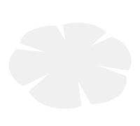 LALAFINA Flower Shape Templates Bowl Cushion Ruler for Embroidery Hobbyists White Pet Material with Smooth Edges Simple Design Safe to Use for Home DIY Quilting Projects