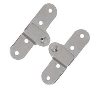 LALAFINA Folding Door Hinges with 2pcs in Iron Step Ladder Hinge Replacement Kit Compact Multi-Functional Use Silver for Pull Down Attic Ladder and Folding Desk Accessories