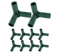 LALAFINA Frame Greenhouse Construction and for Gardening Projects Greenhouse 10pcs Connectors 3 Way 19mm Pipe Fittings Enhanced Durability, Versatile Functionality