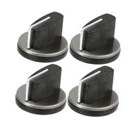 LALAFINA Gas Cooker Stove Knob Replacement Easy to Install Fireproofing Material Right Angle 0° Fit for 8Mm Hole Diameter Suitable for Home and Restaurant Use 4 Pcs