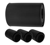 LALAFINA Gas Cylinder Lift Dust Covers Telescopic 4pcs Plastic Black for Cylinder Replacement Safeguards Against Wear and Tear for Repair Office Chair Fits Most Standard Office Chairs