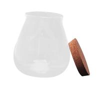 LALAFINA Glass Bottle and Glass Vase with Cork Lid, Airtight Storage Containers Suitable for Indoor Plant Terrarium and Craft Ornament