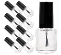 LALAFINA Glass Nail Polish Bottles 20pcs with Brush 5ml Empty Nail Container Convenient to Carry and Sturdy for Travel and DIY Repackaging