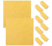 LALAFINA Gold Aluminum Foil Wrappers Waterproof Candy Packaging Sheets 100pcs Square Shape with Preserving Freshness for Chocolate and Sweets for Home and Event Use