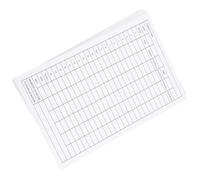 LALAFINA Golf Scorecards 20Pcs Sturdy Copper Plate Material Score Sheets for Outdoor Golf Competition Use