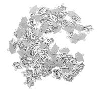 LALAFINA Graduation Cap Tassel Charms Alloy with DIY Flexibility and Versatile Use and Ceremonies 100pcs Silver Metal Tassels Pendants for Graduation
