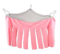 LALAFINA Guinea Pig Bed with Machine Washable for Forest Hut Shape Hideaway Pink Cloth Small that Relieves Stress Pet Hamster Cage Small Animal Hideout