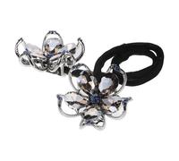 LALAFINA Hair Bun Maker Alloy Material with Rhinestone Flower Decoration with Versatile Design, Maintains Shape Perfectly for Women for Different Occasions and Updos