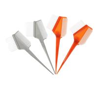 LALAFINA Hair Coloring Brush Set with Bristles and Comb Double-sided Hair Dye Applicator 4pcs Easy to Grip for Professional and Home Use