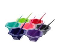 LALAFINA Hair Coloring Kit Even and Smooth Application, for Brushes or 7 Sets with 7pcs Plastic Hair Dye Bowls Heat-Resistant Hairdressing Tools Mothers Day or Marriage