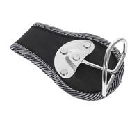 LALAFINA Hammer Holder Loop with Wrench Organizer and Belt Hook for Electrician Belt, Nylon and Riveted Iron Rings, Black Waist Hanging Tool Organizer