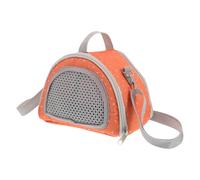 LALAFINA Hamster Carrier Bag Small Animal Carrier Bag Orange Polyester Oxford Cloth Multifunctional Design for Travel and Outdoor for Hamster and Squirrel Pet Owners