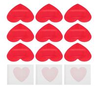 LALAFINA Heart-Shaped Wound Bandages Breathable Red 25Pcs Adhesive Patches for First Aid and Minor Injury Treatment