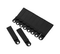 LALAFINA Heavy-Duty Metal Belt Clip 10Pcs with Spring Clamp, Multi-Purpose Tool Hook for Travel and Outdoor Use, Small Storage Clamp for Tool Pouches
