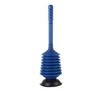 LALAFINA High Pressure Toilet Bowl Plunger for Efficient Unclogging, Sturdy Blue Pp Material, Withstands Daily Use, for Home Bathroom and Kitchen Sink Blockages
