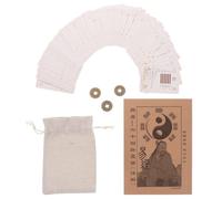 LALAFINA I Ching Hexagram Cards Set with 64 Divination Paper Cards Featuring Clarity and Collectible Design, Assorted Colour Paper Material for Fortune Telling and Feng Shui Practice