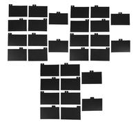 LALAFINA Index Card Divider Set 30Pcs Black Plastic with Tab Labels for Office Files and Document Sorting