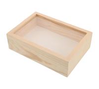LALAFINA Insect Display Case with Top and Wooden Frame 8.3x5.7x2.4' Specimen Storage Box for Butterfly and Bug Collection DIY Display with Minimalistic Sl esign