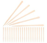 LALAFINA Irregular Wax Applicator 100pcs Oval Wooden Wax Sticks for Personal Care Appliances and Body Hair Removal