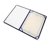 LALAFINA Leather Certificate Cover A4 Size with Rounded Corners Lightweight and Portable Document Holder Suitable for Award, Graduation Or Marriage Certificates