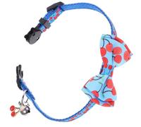 LALAFINA Lightweight Bowtie Nylon Cherry with Adjustable Dog Collar Decorative, Elegant Design for Festival and Puppies Dogs Parties Outdoor Use