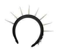LALAFINA Lightweight Metal Spiked Headband Accessory with Rivet Design, Delicate Black Studded Hair Band for Stage Performances and Cosplay