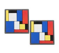 LALAFINA Logic Puzzle Brain Teaser Game Enhancing Logical Thinking Skills 2pcs with 88 Challenges and 4 Difficulty Levels, Abs Geometric Shape Packing Blocks for Small Group