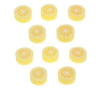 LALAFINA Loose Beads, Polymer Clay 200pcs for Yellow and Decorative Fruit Design Beads DIY Jewelry Projects Handcrafts for Necklace Making and Craft Accessories