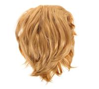 LALAFINA Mens Wig Short Blonde Hair for Men Comfortable Wear Highly Adjustable Realistic Appearance High Temperature Fiber Hair Wig for Cosplay and Parties