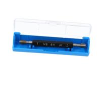 LALAFINA Metric Thread Plug Gauge M6 X 1 6h Double End, High-speed Steel Internal Thread Gauge Tool with Industrial Grade Durability for Precise Workshop Inspection