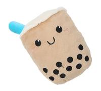 LALAFINA Milk Tea Toys Cute Plush Cat Interactive Chew Toy for Kittens Pet Plaything