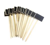 LALAFINA Mini Chalkboard Signs 20 Pcs Reusable Blackboard Topper Picks for Plant Labels Vase Decor Garden Markers DIY Message Boards Classroom and Office Use