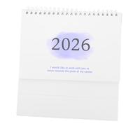 LALAFINA Mini Desk Calendar Small Standing Flip Calendar From July 2025 To December 2026 For Planning Organizing Daily Scheduler Home Office Decor Purple