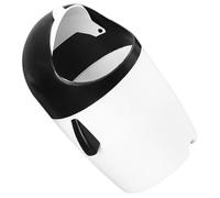 LALAFINA Mini Garbage Container Bin Flipping Trash Can 6.5x6.5x10inch Plastic Cartoon Bird Design Lightweight Keep Hands Clean for School and Small Spaces