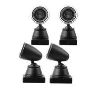 LALAFINA Mini Signal Lamp and Mini Landscape Light, 4Pcs Green Traffic Signal Model for Sand Table Layout and Model Railroad Decoration