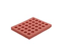 LALAFINA Miniature Hexagon Brick Mold Silicone for DIY Concrete and Sand Table Projects - Solid Silicone Mold for Miniature Paver Stones and Dollhouse Models