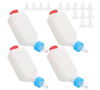 LALAFINA Ml Upside down Hanging Livestock Feeding Bottle with 14 Leakproof Nipples for Sheep and Calves Abs Material Hangable Design for Small Animal Bottle Needs in Barns