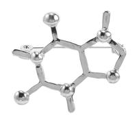 LALAFINA Molecular Brooch Cute Cartoon Science-themed Pin Badge for Math Teacher Student Jewelry Accessory Shape Formula