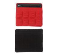 LALAFINA Motorcycle Helmet Chin Pads Replacement Universal Strap Cushion 2pcs Pu Sponge Soft Padding for Secure Fit and Easy Maintenance, Red for Motorcycle and Bicycle Riding