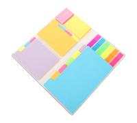 LALAFINA Multi-function Sticky Memo Paper Pad Lightweight Paper Material and Easy Re-positioning, Portable Pocket Sticker Pad for Office and School Use