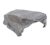 LALAFINA Multi-functional Resin Reptile Hideout and Basking Platform for Water Turtles and Frogs, Lightweight Terrarium Accessory for Creating A Natural Habitat