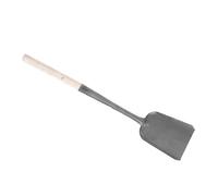 LALAFINA Multi-Functional Stove Ash Cleaning Scoop with Long Handle and Comfortable Grip, Sturdy Wood and Iron Fireplace Shovel for Scooping Coal and Ashes, for Fireplace and Stove Cleaning