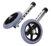 LALAFINA Multipurpose Walker Wheel Replacement Small Rubber Front Wheels with Smooth Rolling and Quiet Function Indoor Walker Accessories for Elderly