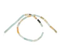 LALAFINA Natural Cylinder Beads 4x13mm Loose Amazonite Rectangle Beads for Jewelry Making DIY Crafts Approx 30pcs String for Necklace Bracelet