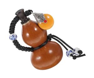 LALAFINA Natural Gourd Bottle 150ml Creative Liquor Flask with Comfortable Surface and Assorted Colours, for Restaurants and Bars, Decorative Hanging Wine Holder