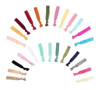 LALAFINA Non Pull Hair Ties 50pcs Elastic Knotted Bands for Women and Daily Use and Special Events Gentle Cloth Material