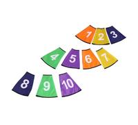 LALAFINA Number Sign Covers Logo Bucket Covers Bright Color Design Polyester Environmentally Friendly for Basketball Court and Kindergarten Game
